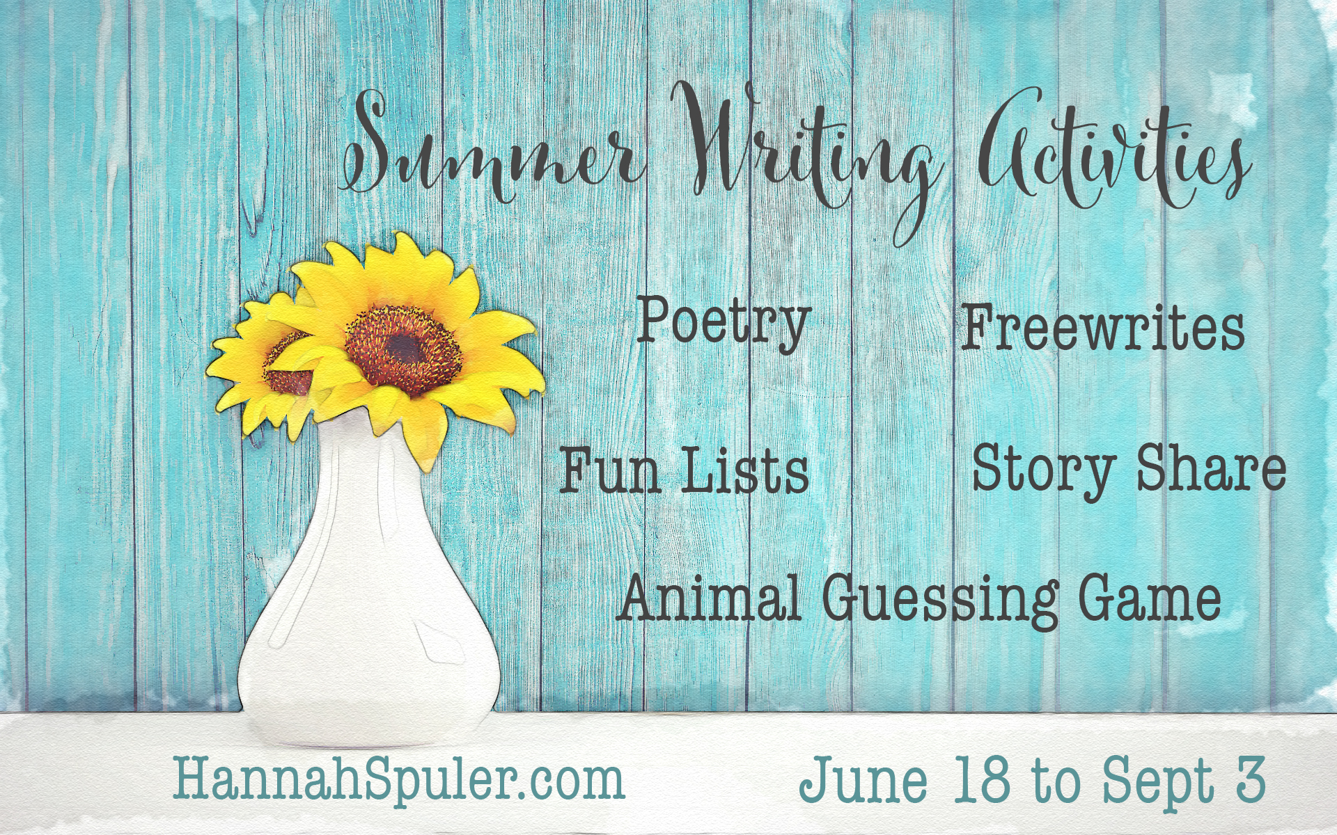 Summer Writing Activities